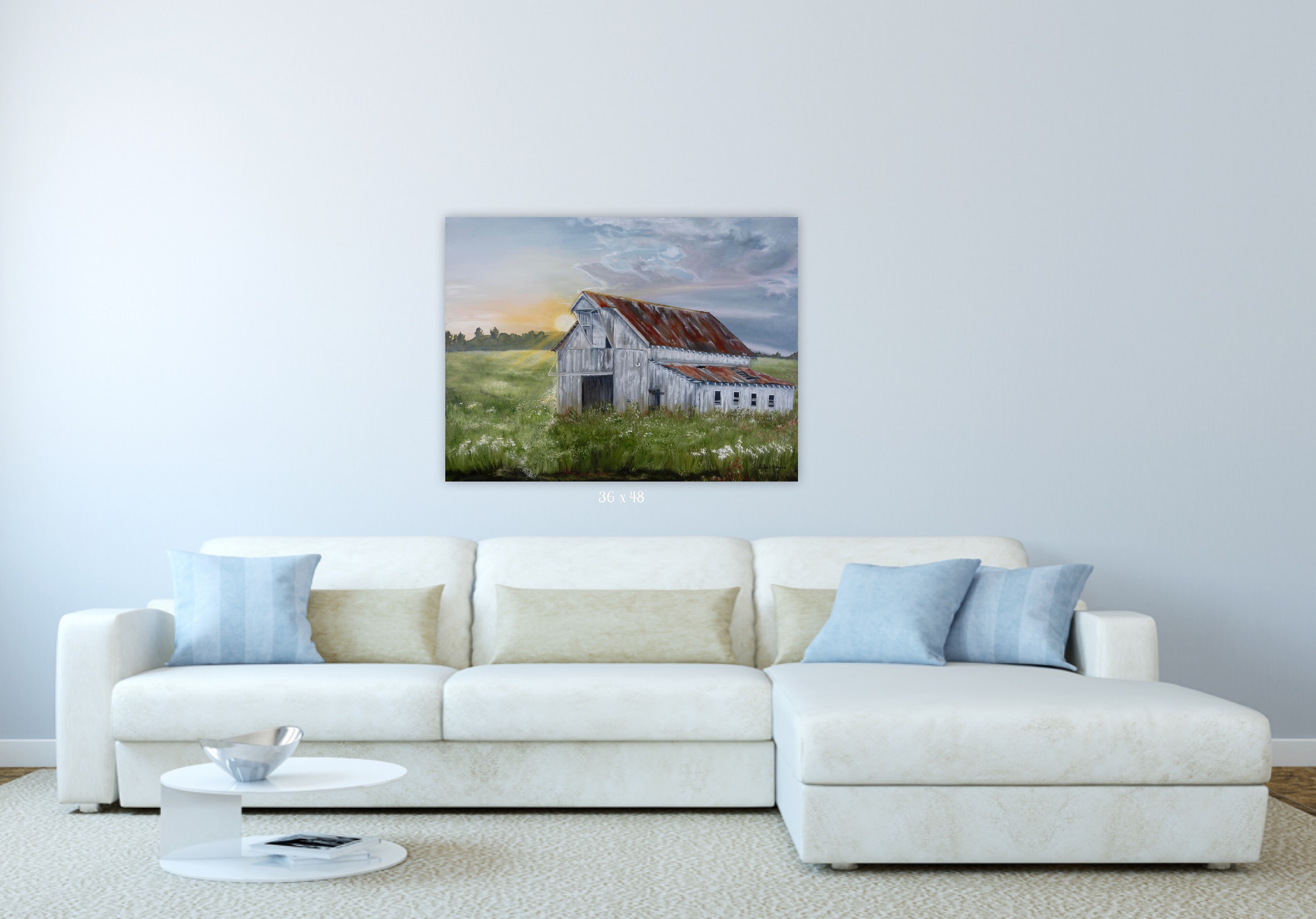“White Barn Sunrise” - Image 2