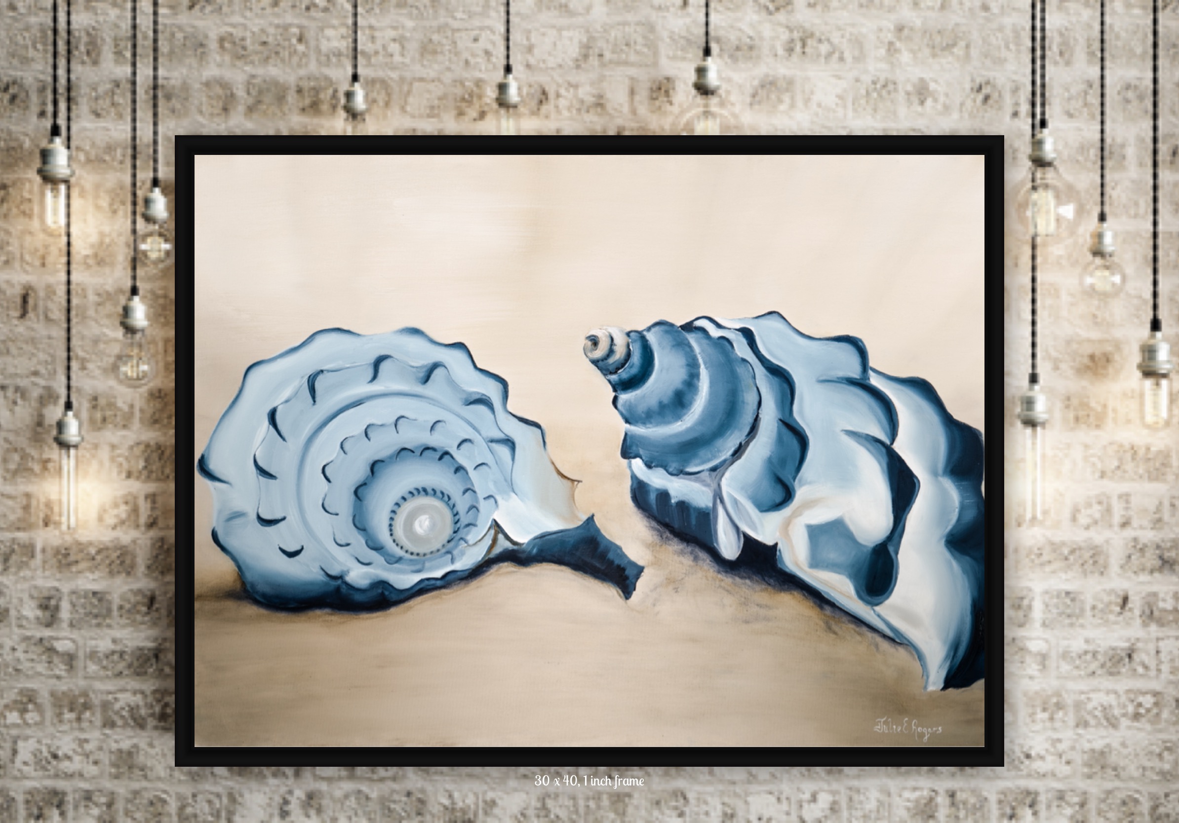 Sea Shells In Blue - Image 4