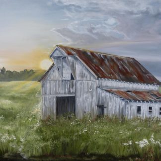 “White Barn Sunrise”