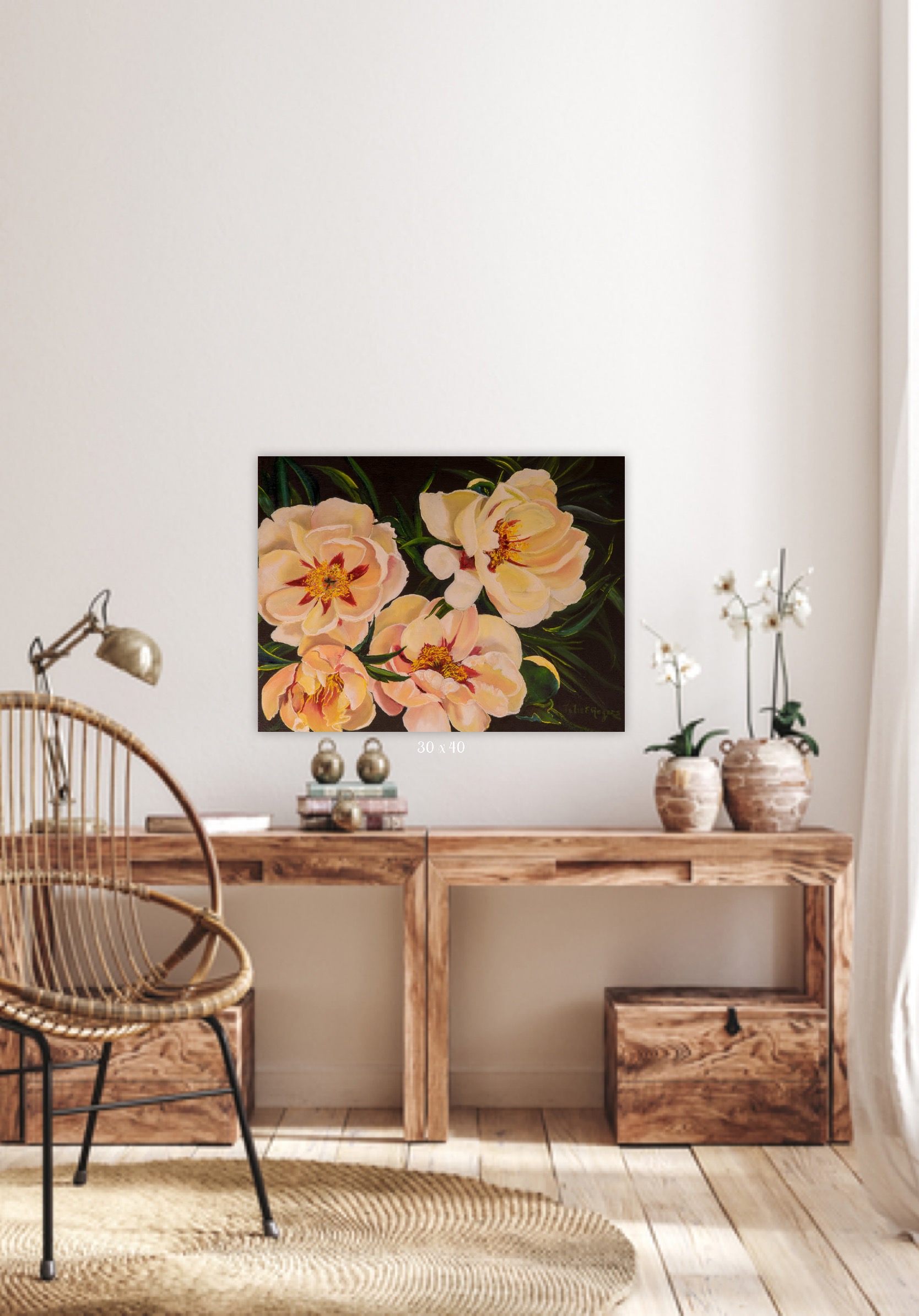 Peonies in White - Image 4