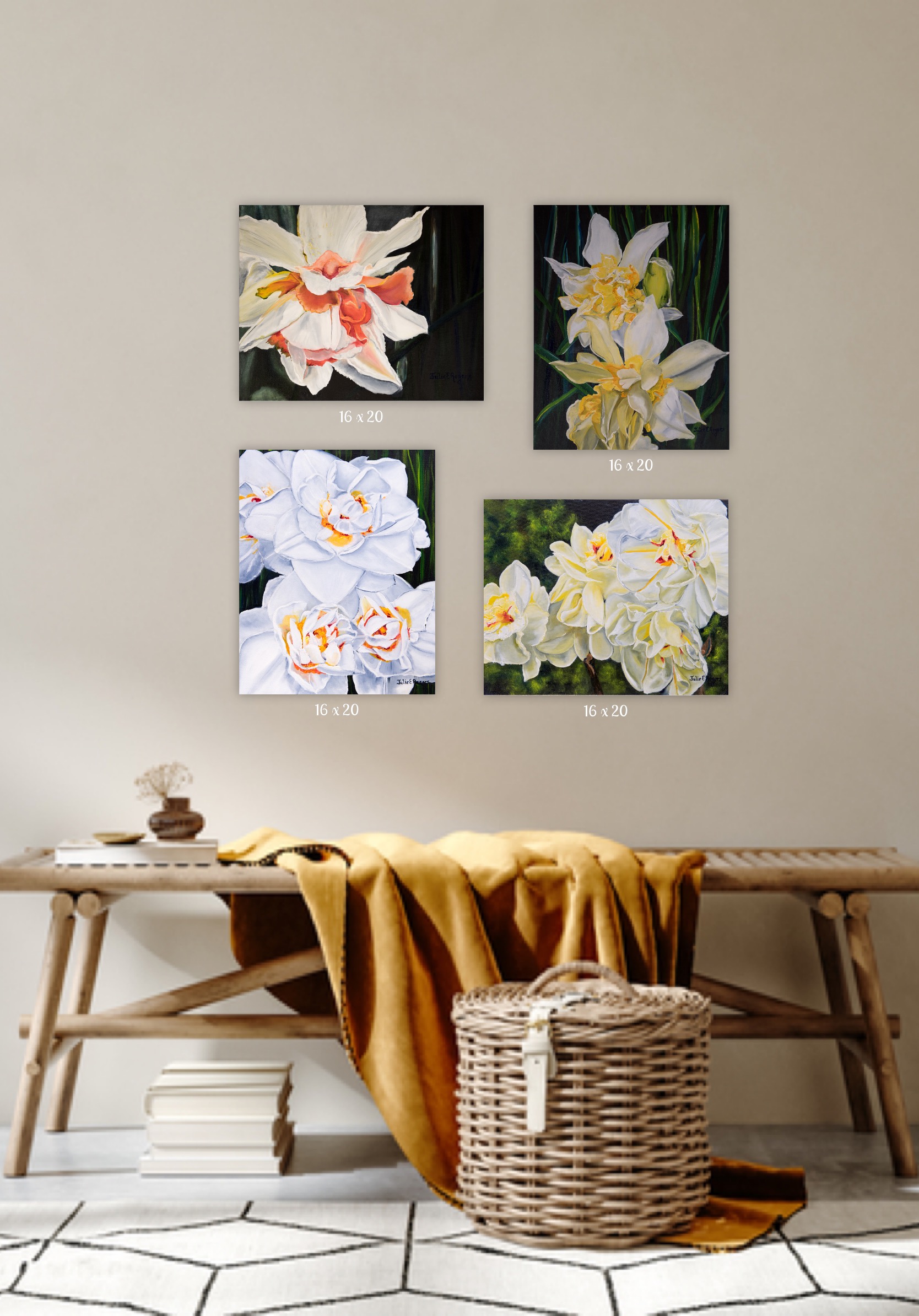 Daffodils in White - Image 3
