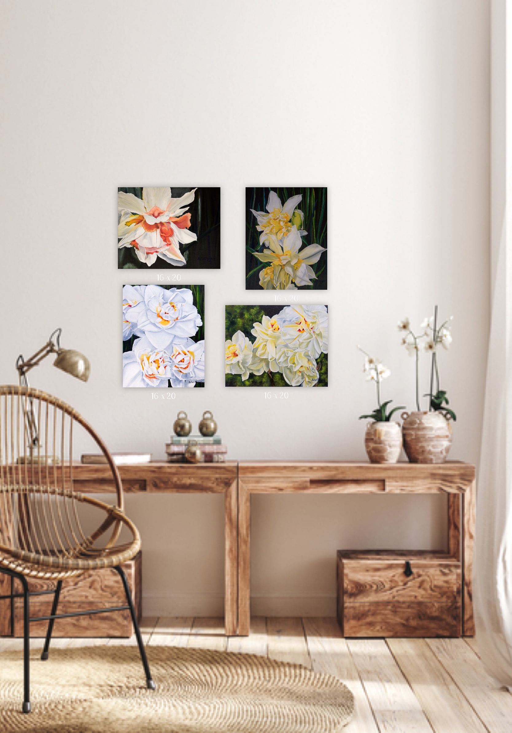 Daffodils in White - Image 4