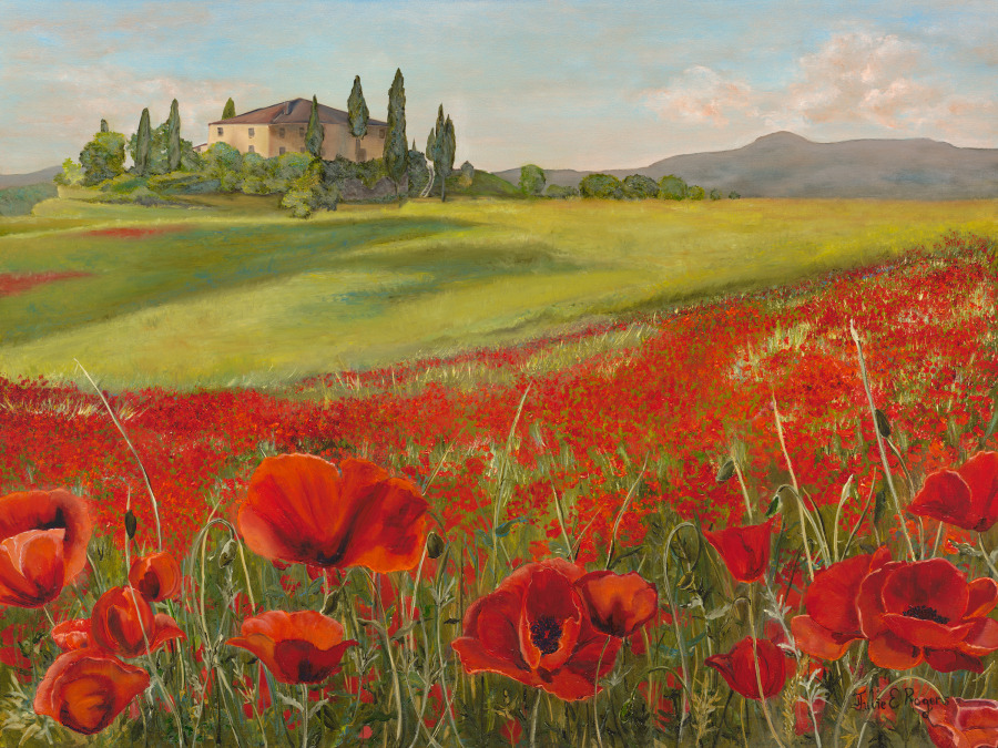 Tuscan Poppy Fields