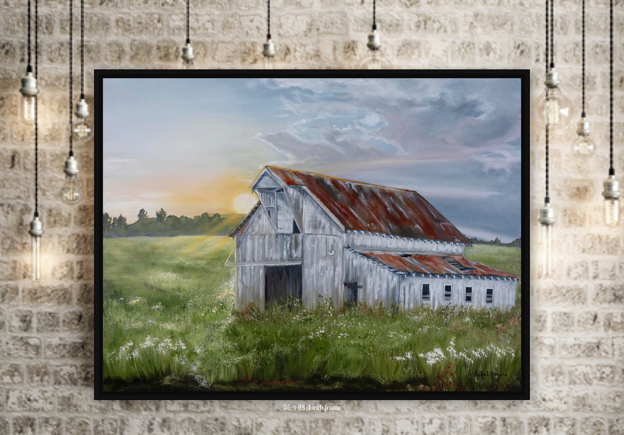 “White Barn Sunrise” - Image 3