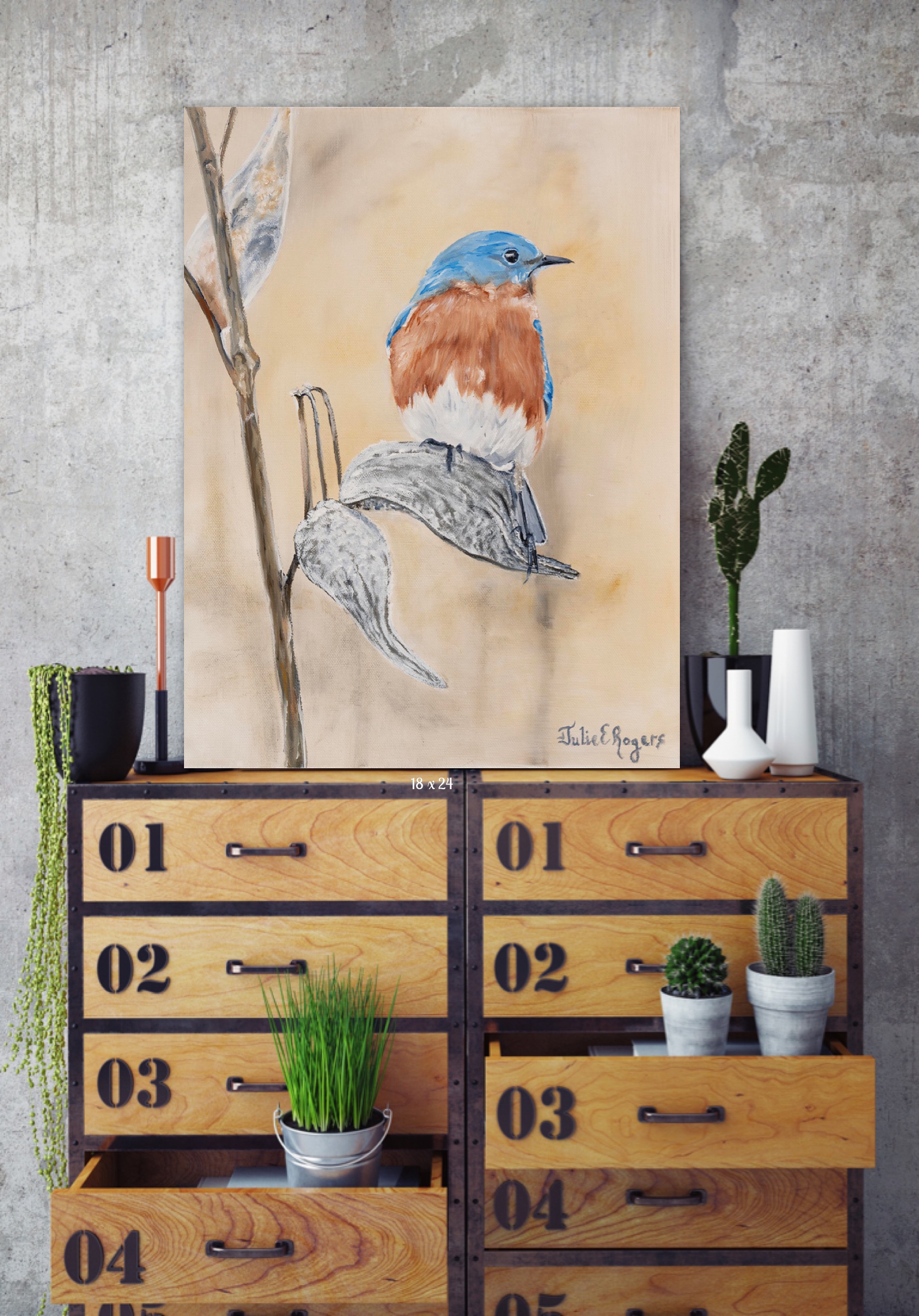 “Milkweed Bluebird” - Image 4